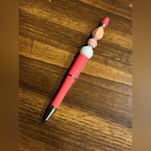 Elegant Pink Beaded Pen
